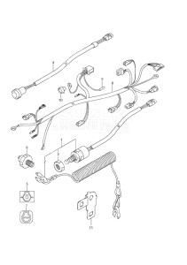 Outboard DF 9.9 drawing Electrical Non-Remote Control