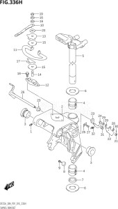 02504F-610001 (2016) 25hp P01-Gen. Export 1 (DF25A  DF25AR  DF25AT  DF25ATH) DF25A drawing SWIVEL BRACKET (DF30ATH:P01)