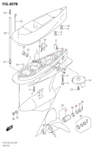 DF250Z From 25003Z-040001 (E03)  2020 drawing GEAR CASE (DF250T)