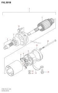 DT40 From 04005K-210001 ()  2012 drawing STARTING MOTOR (DT40WR:P40)