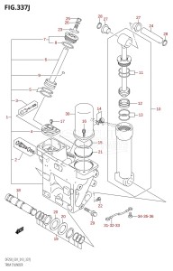 DF225Z From 22503Z-310001 (E01 E40)  2013 drawing TRIM CYLINDER (DF250T:E01:(X-TRANSOM,XX-TRANSOM))