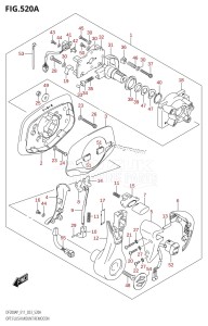 DF200AP From 20003P-040001 (E01 E03 E40)  2020 drawing OPT:FLUSH MOUNT REMOCON (020,021)