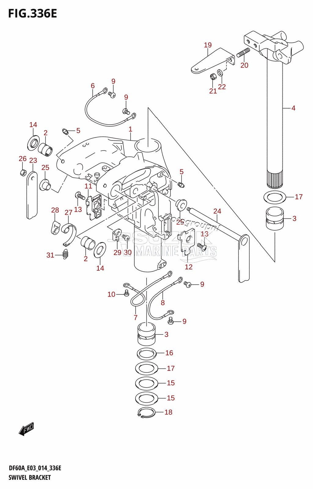 SWIVEL BRACKET (DF60AVT)