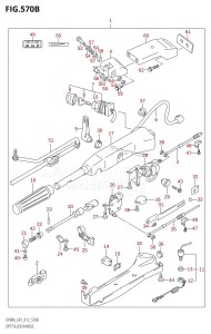 DF70A From 07003F-310001 (E01 E40)  2013 drawing OPT:TILLER HANDLE (DF70A:E40)