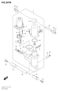 05004F-710001 (2017) 50hp E01-Gen. Export 1 (DF50AVT  DF50AVTH) DF50A drawing TRIM CYLINDER (DF60AVT:E40)