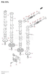 DF225Z From 22503Z-210001 (E01 E40)  2012 drawing CAMSHAFT (DF250Z:E01)