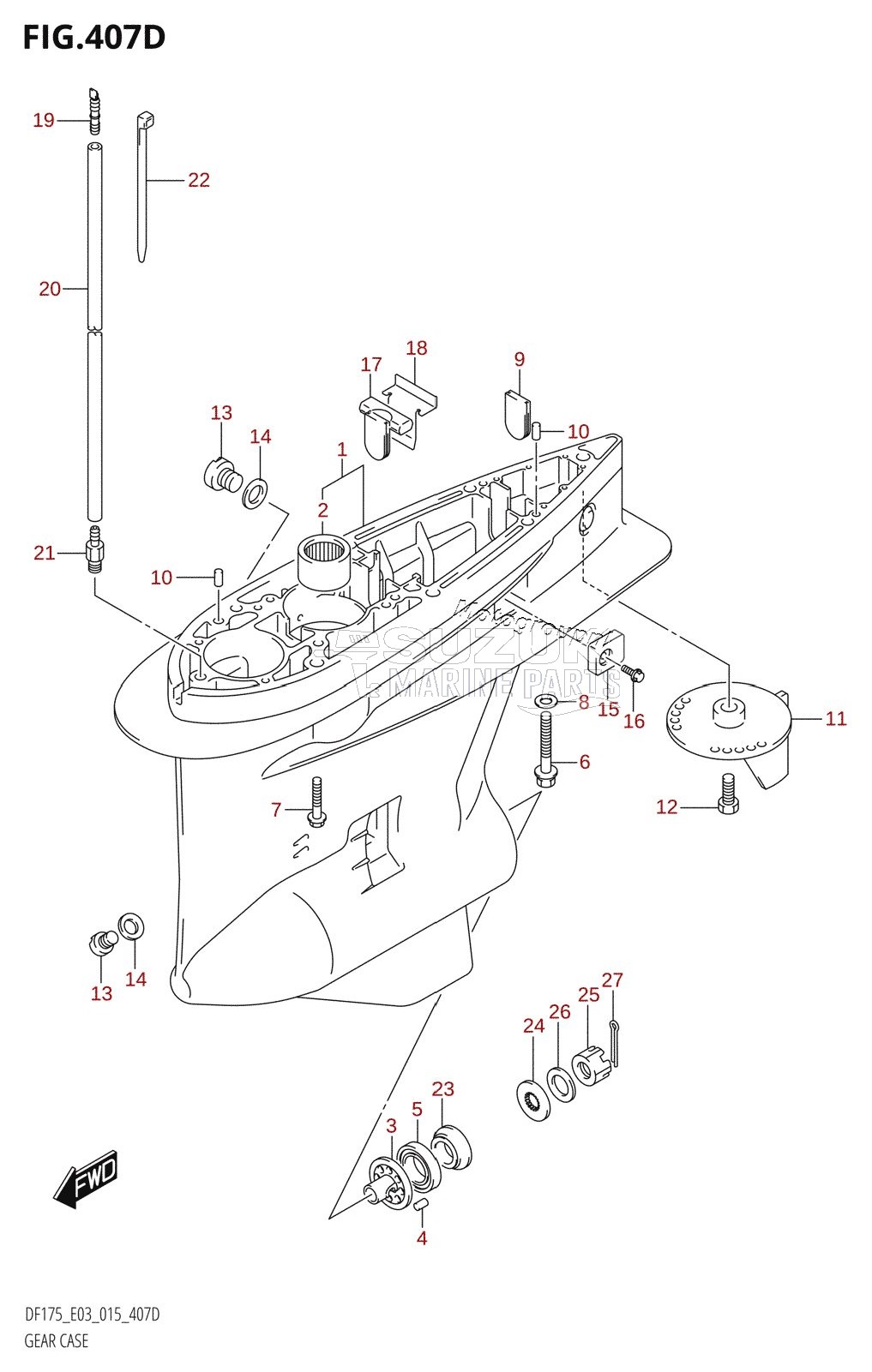 GEAR CASE (DF150ZG:E03)