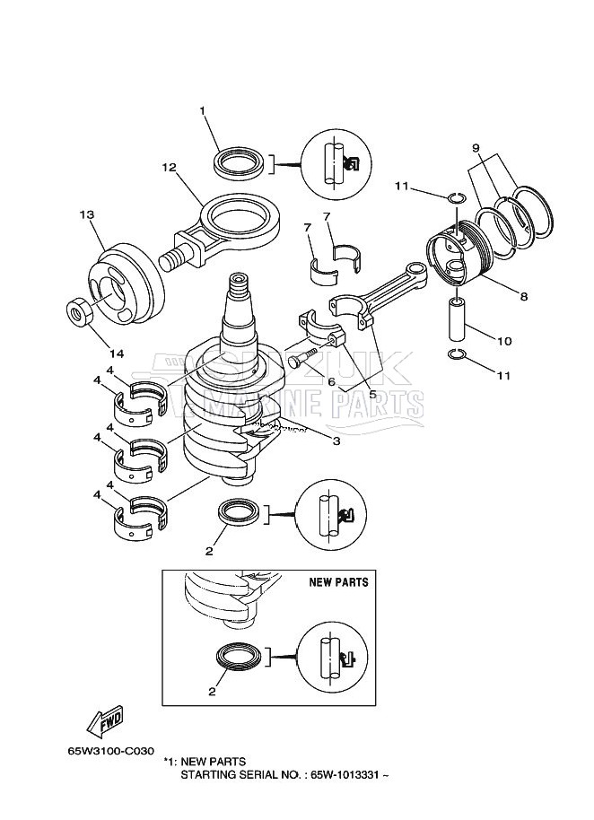 CRANKSHAFT--PISTON