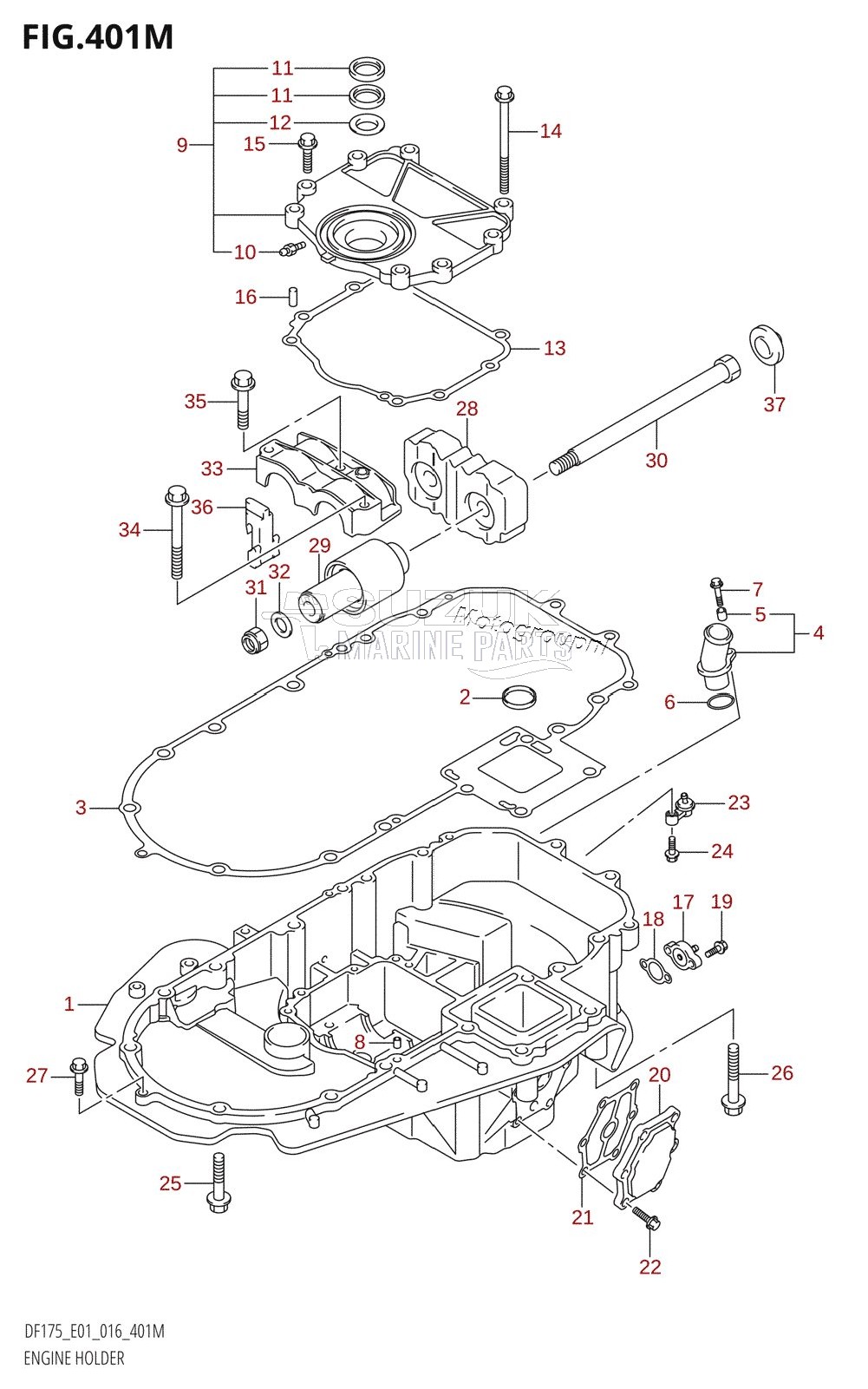 ENGINE HOLDER (DF175TG:E40)