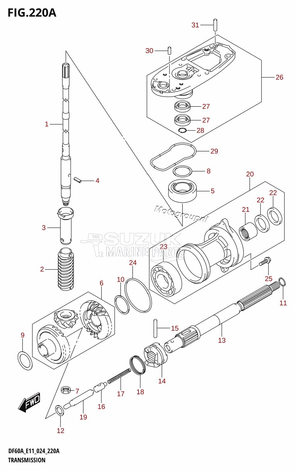 TRANSMISSION ((DF40A,DF40AQH,DF40ATH,DF50A,DF50ATH,DF60A,DF60ATH):(E01,E11))