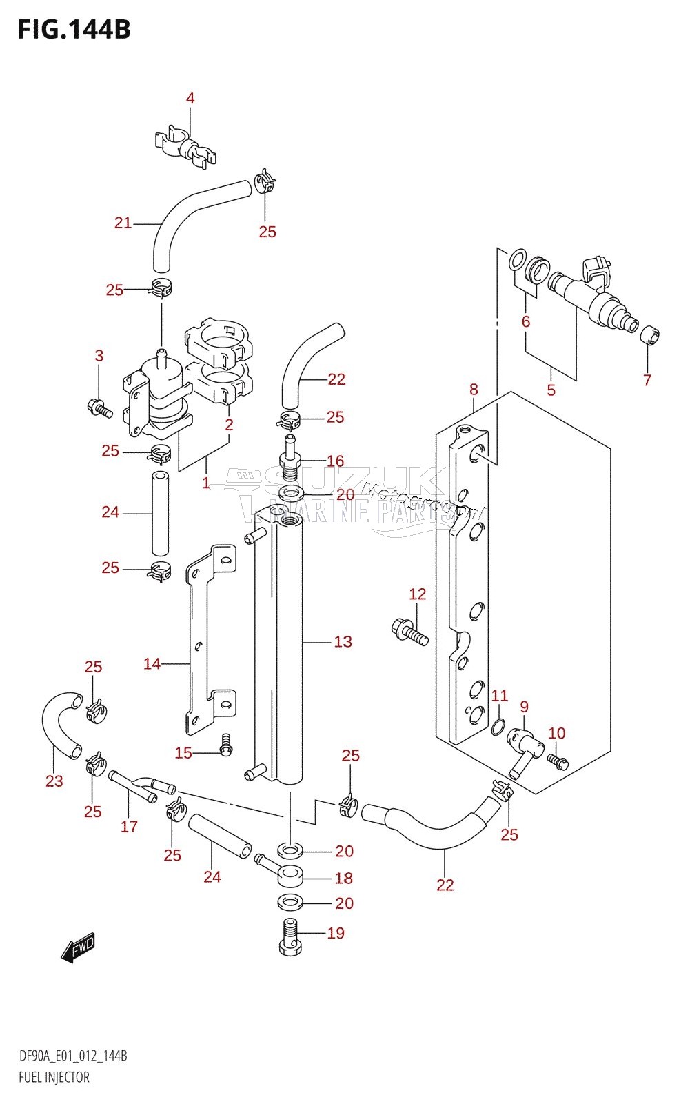 FUEL INJECTOR (DF70A:E40)