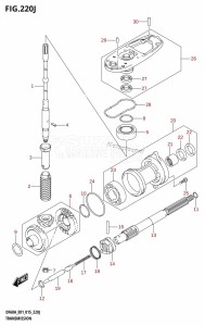 DF60A From 06002F-510001 (E01 E40)  2015 drawing TRANSMISSION (DF60AQH:E01)