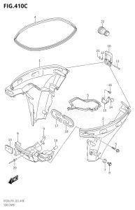 02002F-240001 (2022) 20hp E01 P01 P40-Gen. Export 1 (DF20A    DF20AR  DF20AR    DF20AT  DF20AT    DF20ATH  DF20ATH) DF20A drawing SIDE COVER (DF9.9BR,DF15AR,DF20AR)