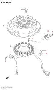 DF175Z From 17502Z-210001 (E01 E40)  2012 drawing MAGNETO (DF150Z:E40)