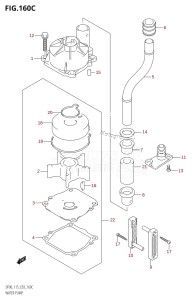 DF115T From 11501F-510001 (E03)  2005 drawing WATER PUMP (K9)