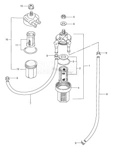 DT15 From 01501K-131001 ()  1991 drawing FUEL PUMP (DT9.9 /​ 15)