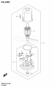 DF40A From 04003F-210001 (E01)  2012 drawing PTT MOTOR (DF50A:E01)