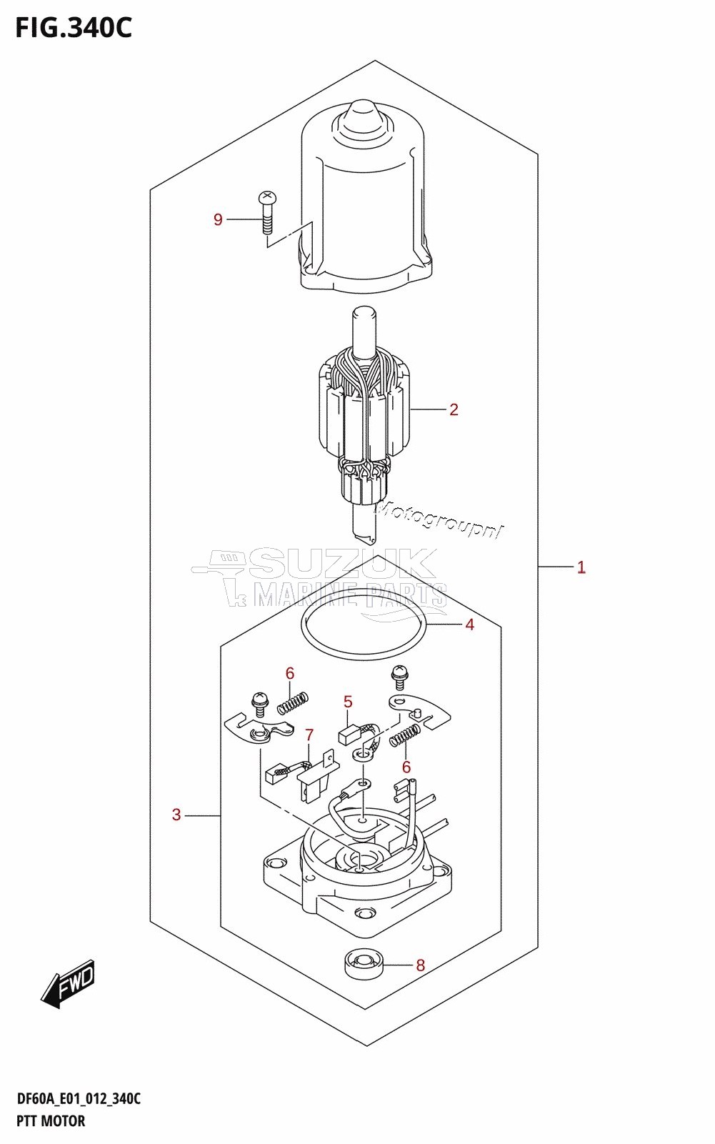 PTT MOTOR (DF50A:E01)