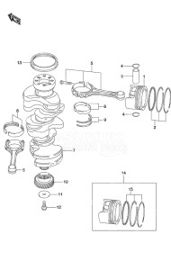 Outboard DF 300AP drawing Crankshaft