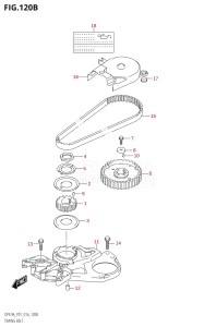 00994F-610001 (2016) 9.9hp P01-Gen. Export 1 (DF9.9A  DF9.9AR) DF9.9A drawing TIMING BELT (DF8AR:P01)