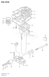 DT40 From 04005-310001 ()  2013 drawing EXHAUST TUBE (DT40W:P40)