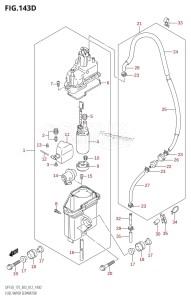 DF175Z From 17502Z-210001 (E03)  2012 drawing FUEL VAPOR SEPARATOR (DF175Z:E03)