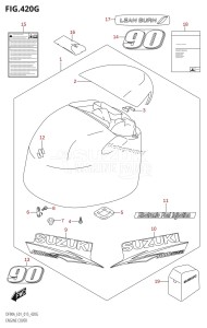 DF80A From 08002F-710001 (E03)  2017 drawing ENGINE COVER (DF90A:E01)