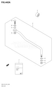 00994F-140001 (2021) 9.9hp E01-Gen. Export 1 (DF9.9A  DF9.9AR) DF9.9A drawing DRAG LINK (DF8AR,DF9.9AR)