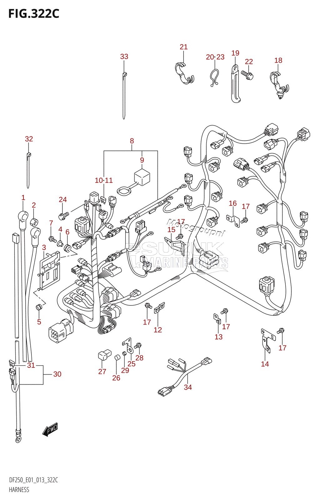 HARNESS (DF200Z:E01)