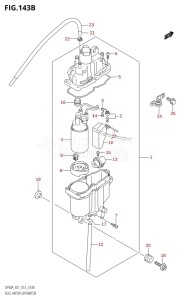 DF90A From 09003F-310001 (E01 E40)  2013 drawing FUEL VAPOR SEPARATOR (DF70A:E40)