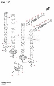 DF250ASS From 25001N-240001 (E03)  2022 drawing CAMSHAFT (DF250A:(020,021))