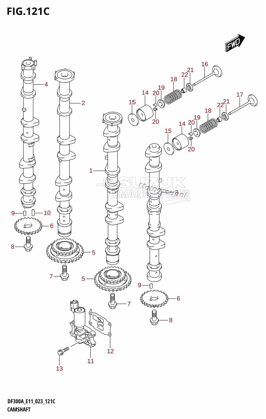 CAMSHAFT (DF250A:(020,021))