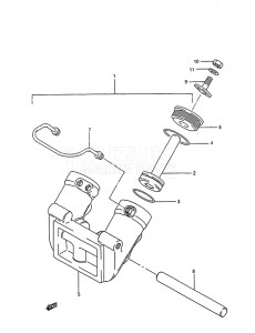 Outboard DT 85 drawing Trim Cylinder (1988 to 1994)