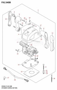 DF325A From 32501F-340001 (E01 E40)  2023 drawing OPT:REMOTE CONTROL ASSY DUAL (022,023)