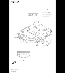 09003F-040001 (2020) 90hp E01 E40-Gen. Export 1 - Costa Rica (DF90ATH) DF90A drawing RING GEAR COVER