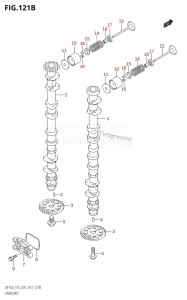 DF150Z From 15002Z-310001 (E01 E40)  2013 drawing CAMSHAFT (DF150T:E40)