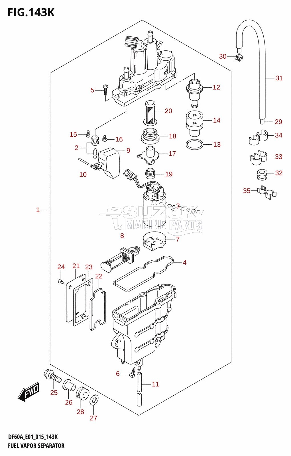 FUEL VAPOR SEPARATOR (DF60AQH:E40)