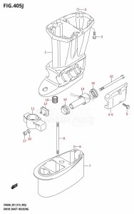 DF50A From 05003F-310001 (E01)  2013 drawing DRIVE SHAFT HOUSING (DF60AQH:E01)