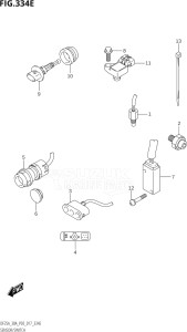 03003F-710001 (2017) 30hp P40-Costa Rica (DF30A  DF30AQ  DF30AR  DF30AT  DF30ATH  DT30  DT30R) DF30A drawing SENSOR / SWITCH (DF25AQ:P03)