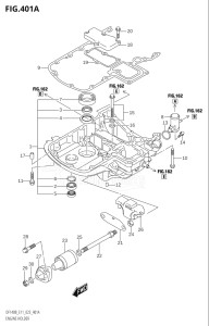 14005Z-340001 (2023) 140hp E11 E40-Gen. Export 1-and 2 (DF140BZ) DF140BZ drawing ENGINE HOLDER (022)