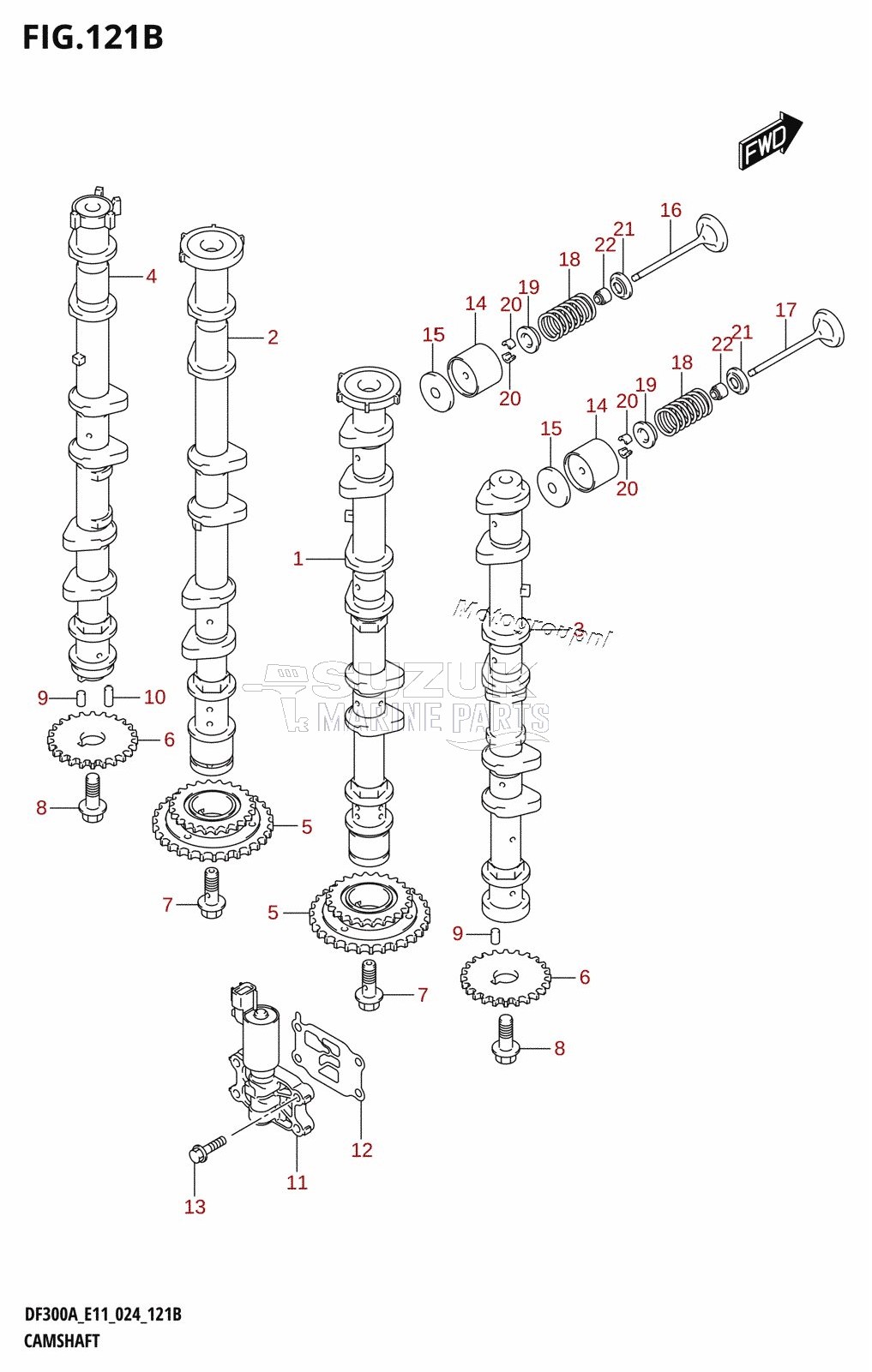 CAMSHAFT (DF250A)