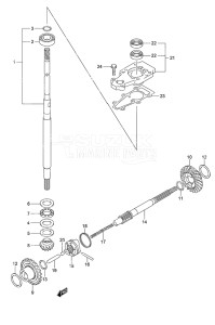 Outboard DF 9.9A drawing Transmission