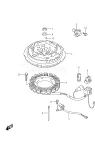 DF 25A drawing Magneto Manual Starter