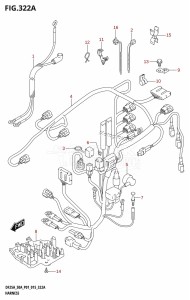 DF30A From 03003F-510001 (P01 P40)  2015 drawing HARNESS (DF25A:P01)