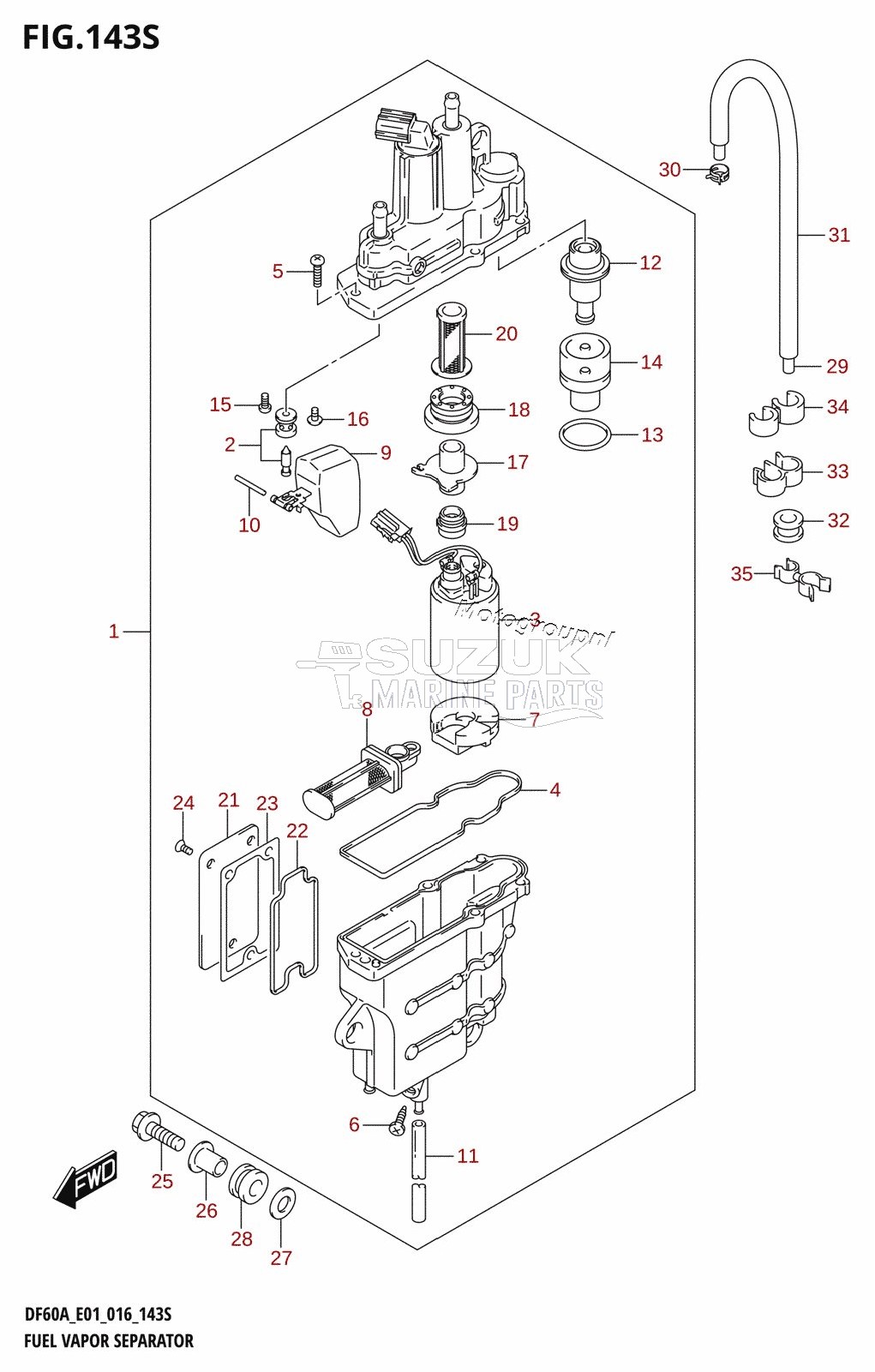 FUEL VAPOR SEPARATOR (DF60AVT:E40)