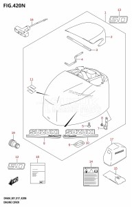 DF40A From 04004F-710001 (E34-Italy)  2017 drawing ENGINE COVER (DF50AVT:E01)