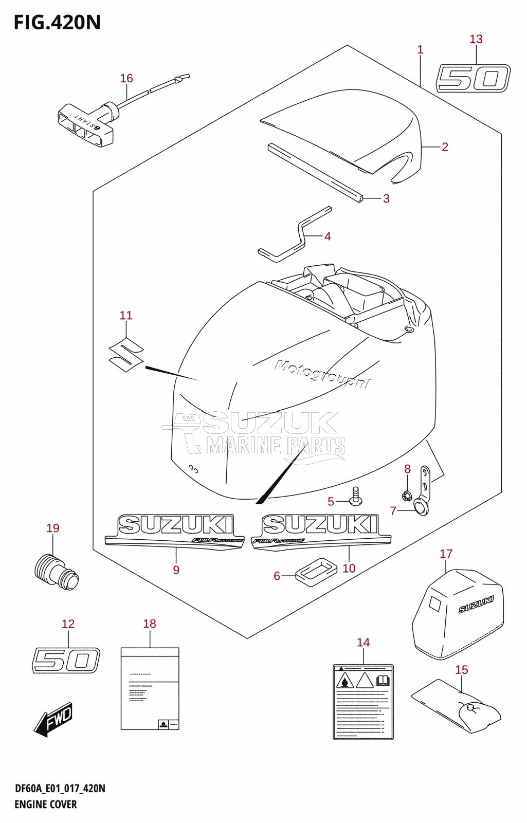 ENGINE COVER (DF50AVT:E01)