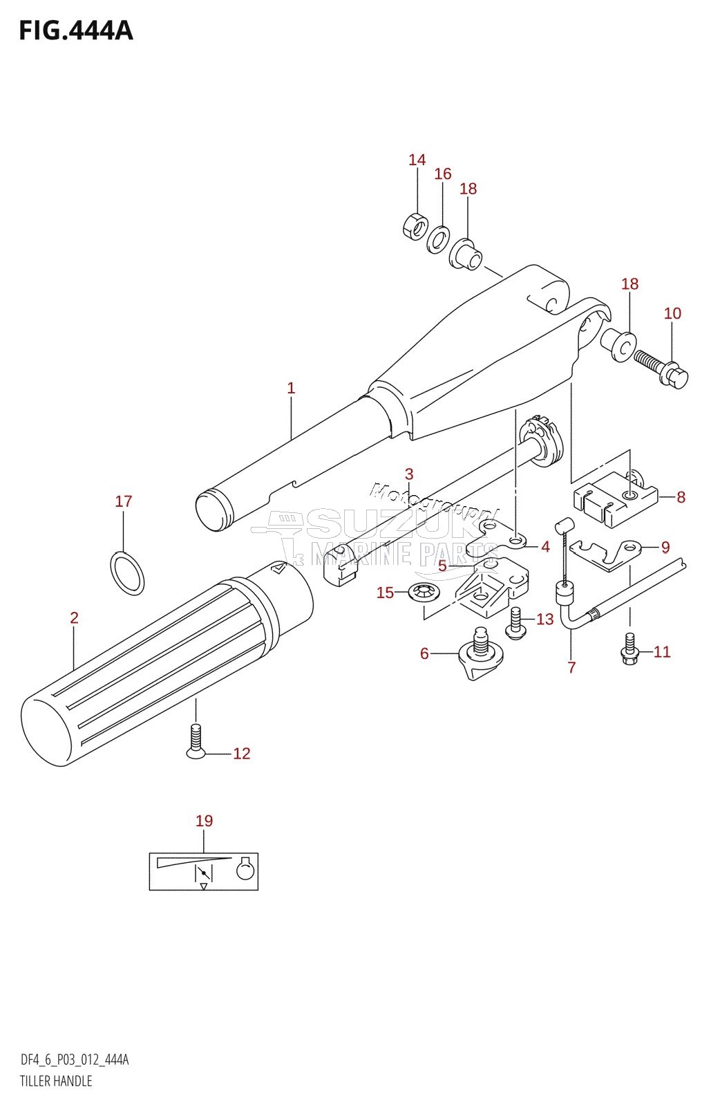 TILLER HANDLE