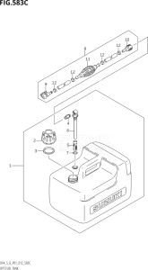 00402F-210001 (2012) 4hp P01-Gen. Export 1 (DF4) DF4 drawing OPT:FUEL TANK (DF6:P01)