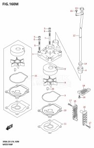 DF50A From 05003F-610001 (E01)  2016 drawing WATER PUMP (DF60ATH:E40)